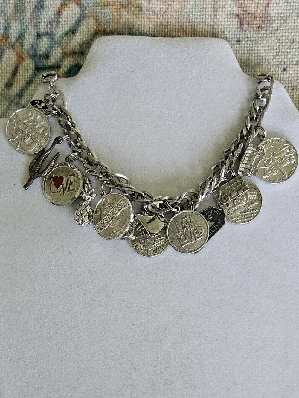 Vintage Sterling Silver Charm Bracelet